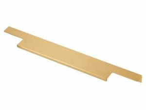 Мебельная ручка LIND брашированное золото 224/496 мм