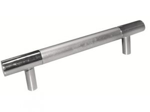 Ручка рейлинговая комбинированная 96мм, хром/матовый хром (30)