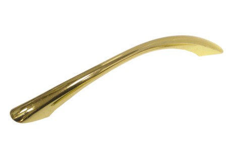 Ручка--дуга, 128мм золото (волна 30)