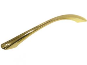 Ручка--дуга, 96мм золото (волна 50)