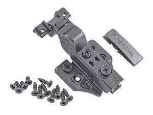 3D петля CON BRIO black из 2 шт. для алюминиевого фасада вкладная чёрная с доводчиком