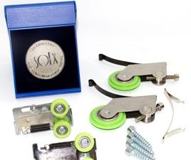 Ролики АСИММЕТРИЧНЫЕ ОРК усиленные одноколессные (нагрузка до 80кг. верх ролик регулир)