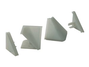 Комплект для плинтуса столешницы эконом (уголки+загл) (треугольный)