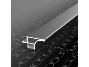 Мебельная ручка врезная с ОДНОСОРОННЕЙ ПОДСВЕТКОЙ Серебро А00 MODUS для верхних баз длина 4,0м