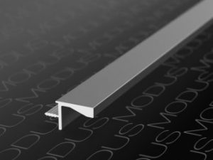 Мебельная ручка врезная алюминий MODUS для верхних баз длина 4,0м Инокс