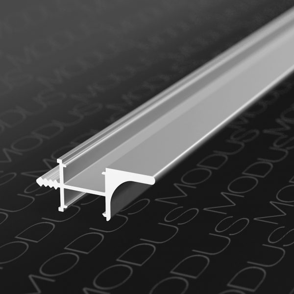 Мебельная ручка врезная С ПОДСВЕТКОЙ белый MODUS для верхних баз длина 4,0м
