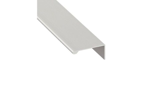 Мебельная ручка врезная алюминий Hafele 63*40 цвет серебристый 3000мм