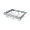 Выдвижная корзина круп.сетка Mebax 800-420 (764х420х140) скрытого монтажа с доводчиком серый жемчуг