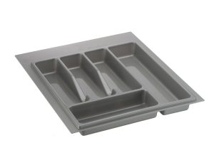 Лоток для столовых принадлежностей М450 340х380 внутр. (390х490 внешн.) пластик, серый